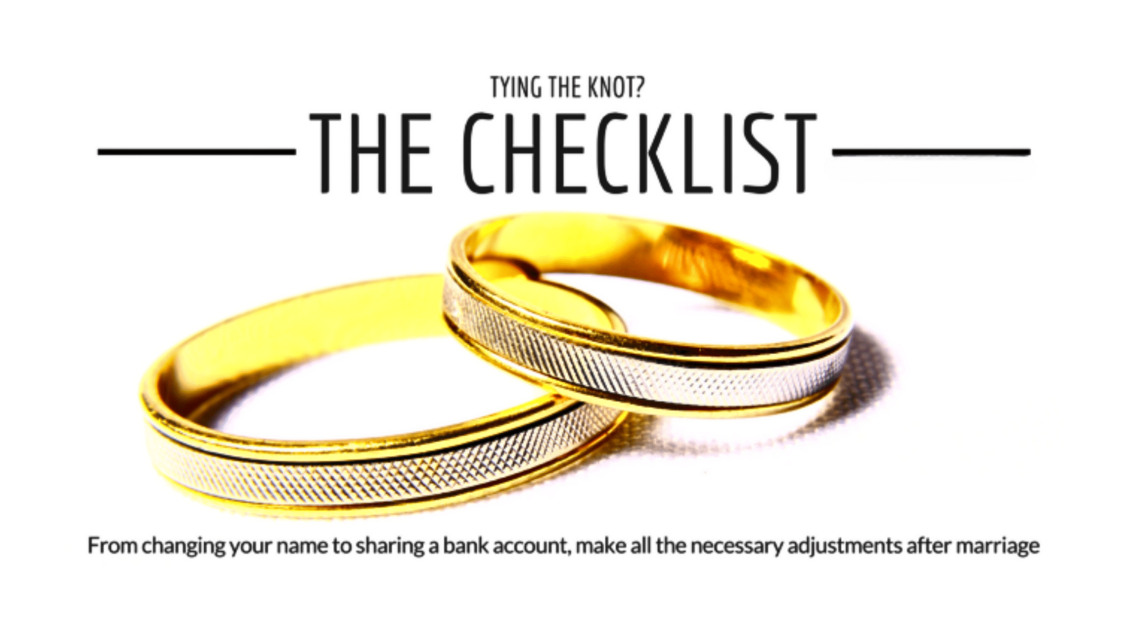 The Marriage Checklist